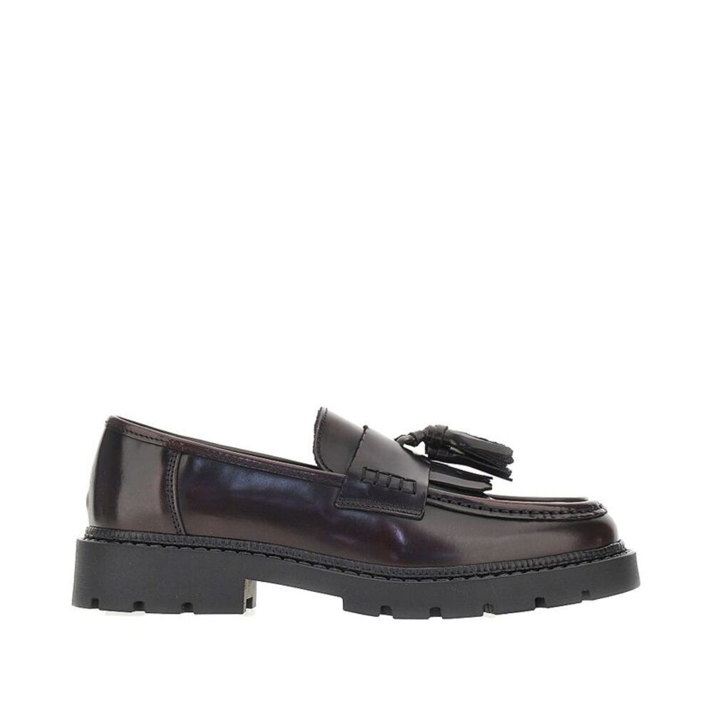 Bianco Men Leather Loafers With Tassels